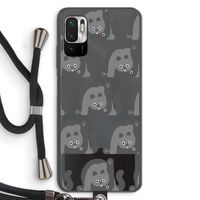 Cats: Xiaomi Redmi Note 10 5G Transparant Hoesje met koord
