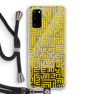 Majorelle Blue Print: Samsung Galaxy S20 Transparant Hoesje met koord