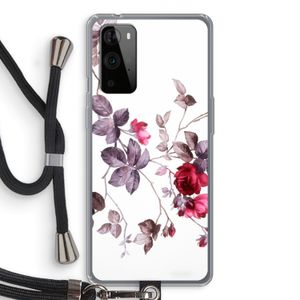 Mooie bloemen: OnePlus 9 Pro Transparant Hoesje met koord