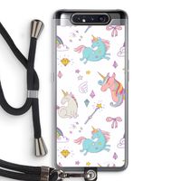 Fantasiewereld: Samsung Galaxy A80 Transparant Hoesje met koord