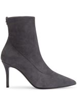 Giuseppe Zanotti bottines Mirea 90 mm en cuir - Gris - thumbnail