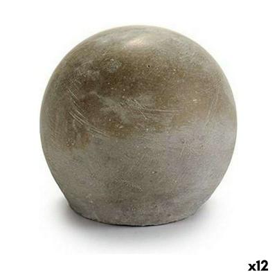 Decoratieve figuren Gift Decor CD36093-1 CD36093-1 Grijs Klot 10 x 10 x 10 cm Cement (12 Stuks)