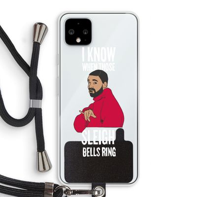 Sleigh Bells Ring: Pixel 4 XL Transparant Hoesje met koord