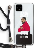 Sleigh Bells Ring: Pixel 4 XL Transparant Hoesje met koord