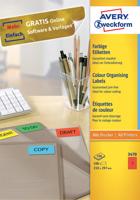 Etiket avery 3470 210x297mm a4 rood 100st | 5 stuks