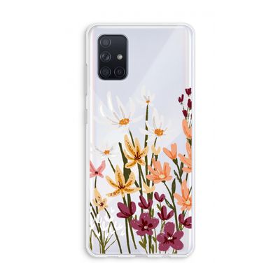 Painted wildflowers: Galaxy A71 Transparant Hoesje