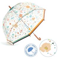 Volwassen paraplu klein bloemen DJECO rozen - thumbnail