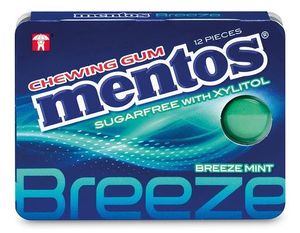 Mentos Mentos Breeze Mint  Suikervrij 12 Stuks