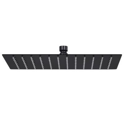 VidaXL Regendouchekop rechthoekig 30x20 cm roestvrij staal zwart