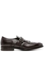 Henderson Baracco chaussures en cuir perforé à boucles - Marron - thumbnail