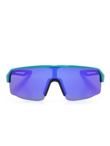 PUMA EYEWEAR lunettes de soleil oversize à plaque logo - Vert