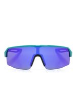 PUMA EYEWEAR lunettes de soleil oversize à plaque logo - Vert - thumbnail