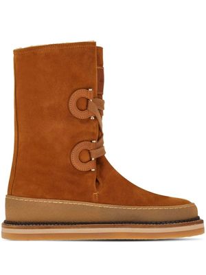 Ferragamo bottes Winter - Marron