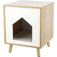 Schuilplaats - TRIXIE - Isa - Houtlook - 40 x 50 x 40 cm - Lichtbruin / Wit Schuilplaats - TRIXIE - Isa - Houtlook - 40 x 50 x 40 cm - Lichtbruin / Wit