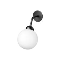 Nuura Apiales Bedrade Wandlamp - Zwart - Opaal