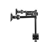 Ergonomic Monitor Mount | Triple Monitor Arm | Full Motion | Black - thumbnail