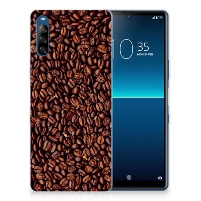 Sony Xperia L4 | Siliconen Case | Koffiebonen