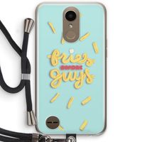 Always fries: LG K10 (2017) Transparant Hoesje met koord