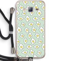 Spiegeleitjes: Samsung Galaxy J3 (2016) Transparant Hoesje met koord