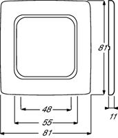 Busch-Jaeger 2511-214K-102 Frame Reflex SI, Reflex SI Lineair Zuiver wit (RAL 9010), Alpine-wit - thumbnail