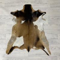Geitenhuid bruin zwart wit 100x80cm Geitenhuid bruin zwart wit 100x80cm