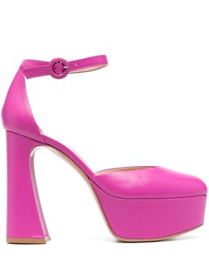 Gianvito Rossi escarpins Holly D'Orsay à plateforme - Rose
