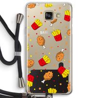 Chicken 'n Fries: Samsung Galaxy A5 (2016) Transparant Hoesje met koord