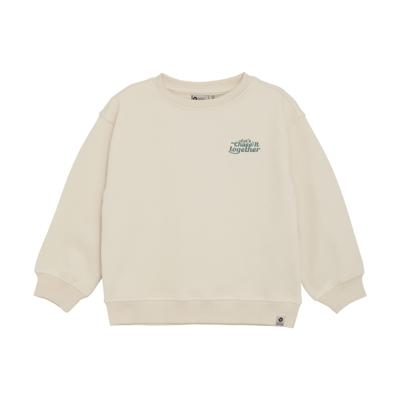 Daily7 winter sweater jongens - zand - oversized/backprint