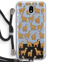 Alpacas: Samsung Galaxy J5 (2017) Transparant Hoesje met koord Alpacas: Samsung Galaxy J5 (2017) Transparant Hoesje met koord