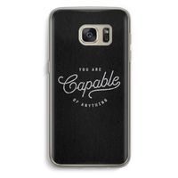 Capable: Samsung Galaxy S7 Transparant Hoesje