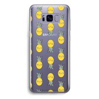 Ananas: Samsung Galaxy S8 Plus Transparant Hoesje - thumbnail