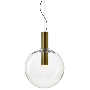 Bomma Phenomena Hanglamp - Large Ball - Helder - geborsteld goud