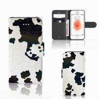 Apple iPhone 5 | 5s | SE | Telefoonhoesje | Met pasjeshouder | Koeienvlekken