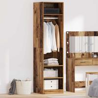 Kledingkast met plank met opslag Oud hout Bewerkt hout