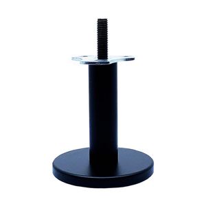 Ronde zwarte design meubelpoot 10 cm (M10)