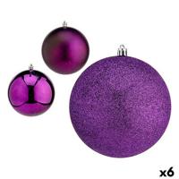 Set kerstballen Krist+ 00834 00834 Paars Plastic Ø 12 cm (6 Stuks)
