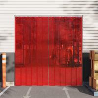 VidaXL Deurgordijn 200x1,6 mm 10 m pvc rood