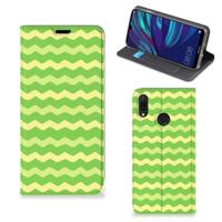 Huawei Y7 hoesje Y7 Pro (2019) | Hoesje met Magneet | Waves Green