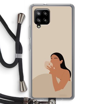 Fresh coffee: Samsung Galaxy A42 5G Transparant Hoesje met koord