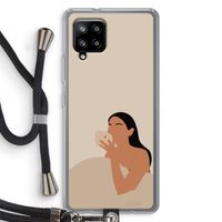 Fresh coffee: Samsung Galaxy A42 5G Transparant Hoesje met koord