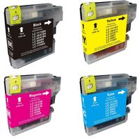 Toners-kopen.nl - Huismerk Inktcartridges - Alternatief voor Brother LC-980 LC-985 LC-1100 - Multipack 4 kleuren