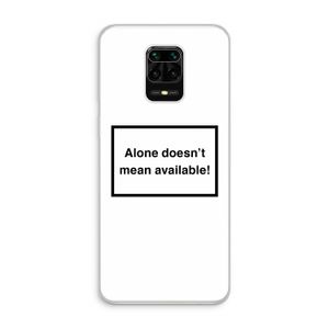 Alone: Xiaomi Redmi Note 10 Lite Transparant Hoesje