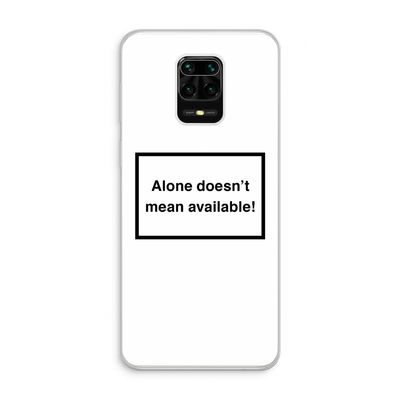 Alone: Xiaomi Redmi Note 10 Lite Transparant Hoesje