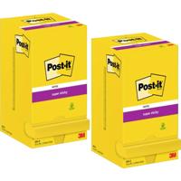 Post-it Plaknotitie 654SSCYP12+12 76 mm x 76 mm Geel 24 stuk(s)