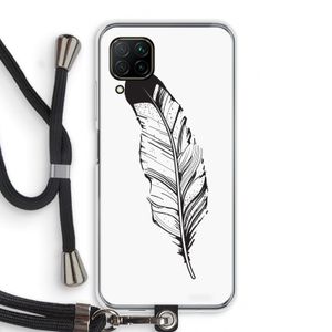 Pluim: Huawei P40 Lite Transparant Hoesje met koord