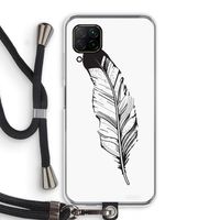 Pluim: Huawei P40 Lite Transparant Hoesje met koord