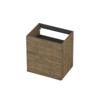 INK - Onderkast 2L A-sym Decor Tbv Grepen - 600x450x650 Mm - Naturel Eiken