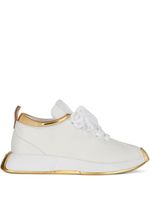 Giuseppe Zanotti baskets à détails métallisés - Blanc