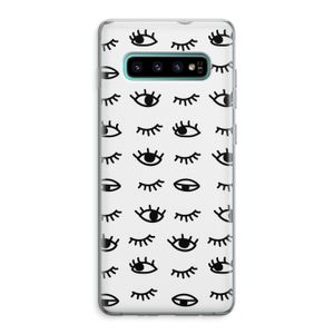 Eye pattern #2: Samsung Galaxy S10 Plus Transparant Hoesje