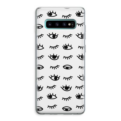 Eye pattern #2: Samsung Galaxy S10 Plus Transparant Hoesje